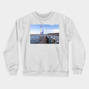 Manchac Swamp Bridge Crossing Water Crewneck Sweatshirt